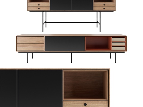  Treku品牌Aura可调节面板边柜3d模型 