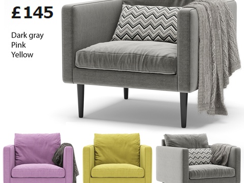  宜家Friheten扶手椅3d模型 