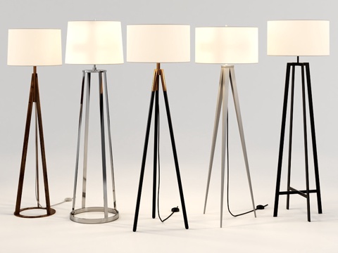  Crate & Barrel落地灯套装23d模型 