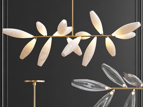  宝石吊灯3d模型 