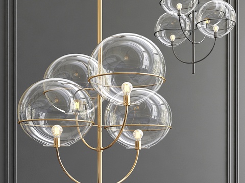  Oluce Lyndon 吊灯3d模型 