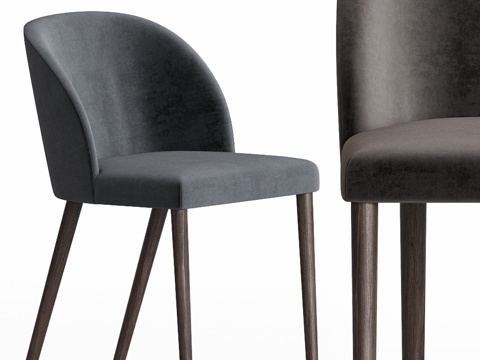  Crate & Barrel 卡米尔餐椅3d模型 