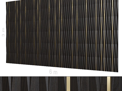  装饰墙 182.3d模型 