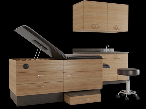  优质医疗家具套装3d模型 