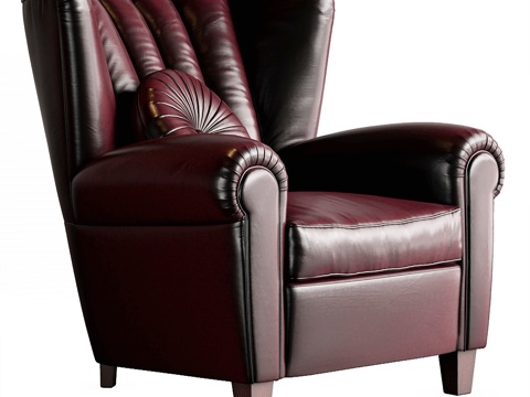  Poltrona Frau Savina扶手椅3d模型 