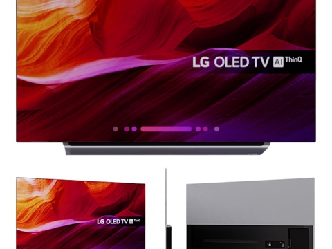 LG OLED电视4K超高清HDR杜比视界55英寸65英寸3d模型 