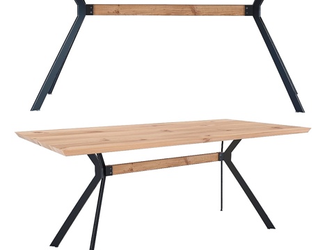  Downtown餐桌3d模型 