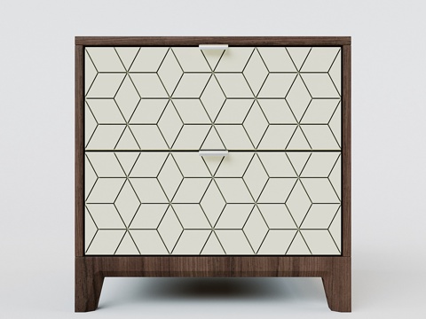  创意收纳柜3d模型 