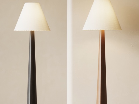 法式中古落地灯su模型