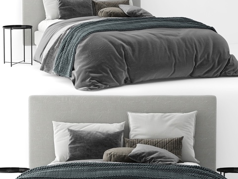  宜家斯库尔斯福德床3d模型 