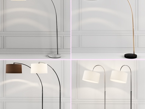  Crate & Barrel落地灯套装3d模型 