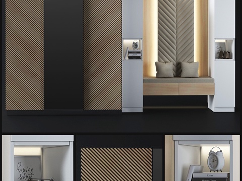  玄关构图_653d模型 