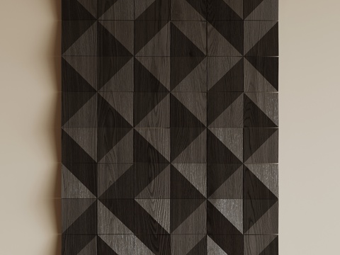 现代意式墙饰su模型