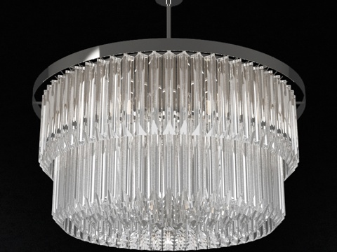  贝拉菲古拉双层鼓形灯 CL441 D7503d模型 