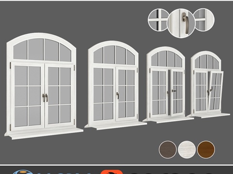  树下塑料窗，06型第02组3d模型 