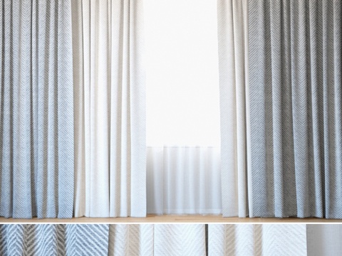  窗帘94 蕾丝窗帘 Backhausen R款3d模型 