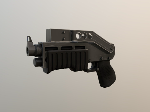  SPAS21战术霰弹枪3d模型 