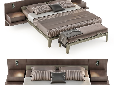  Poliform卧室套装3d模型 