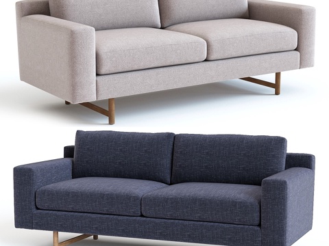  West Elm Eddy沙发3d模型 