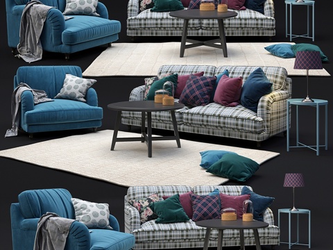  宜家斯托克松套装3d模型 