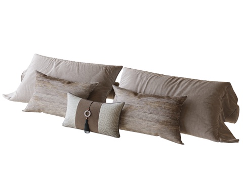 现代枕头su模型