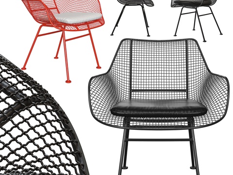  Sculptura休闲椅（含坐垫）3d模型 