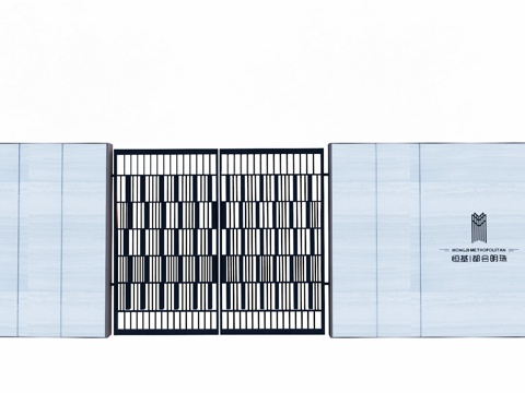 草坪灯 庭院门 水池 屋顶花园 门 室内景观 庭院 造景 景su模型