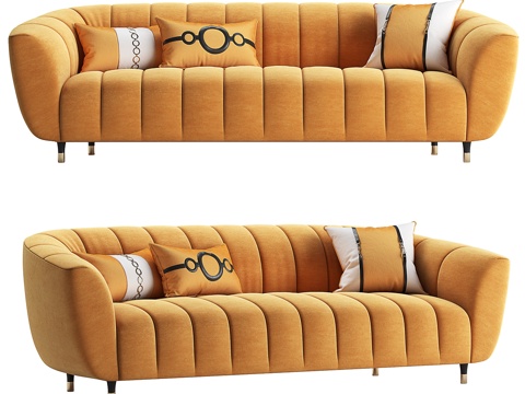  Spectra三人沙发3d模型 