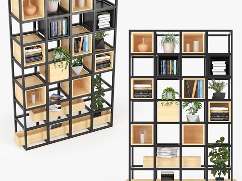  室内金属架3d模型 