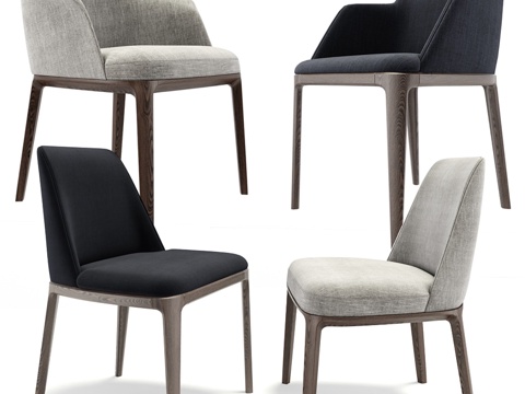  Poliform Grace与Sophie餐椅套装3d模型 