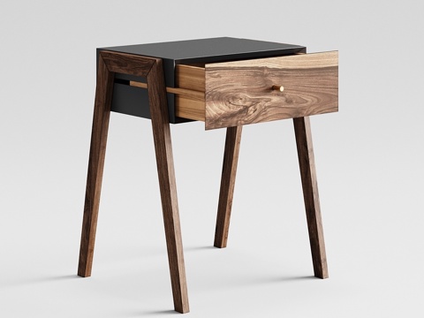  风暴床头柜3d模型 