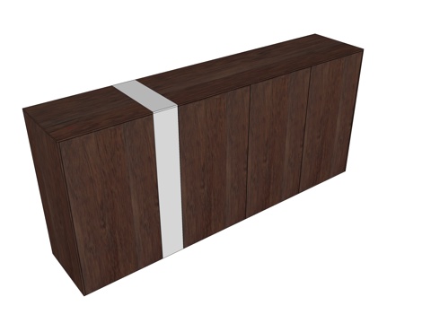  文件柜 办公家具su模型 