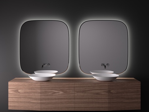  INBANI FORMA木质盥洗柜3d模型 