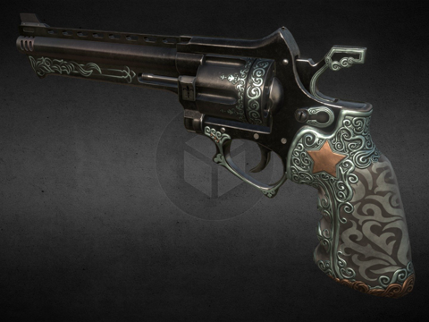  警长枪v083d模型 