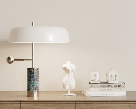  现代意式台灯 摆件3d模型 