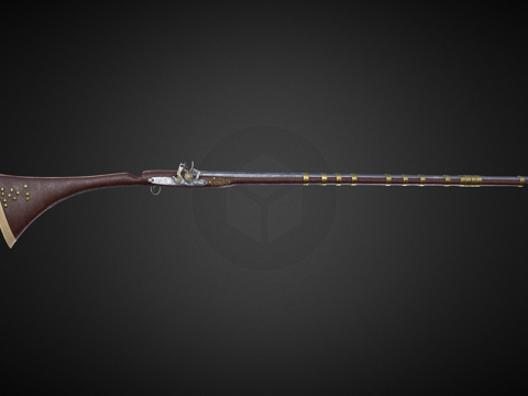  燧发枪3d模型 