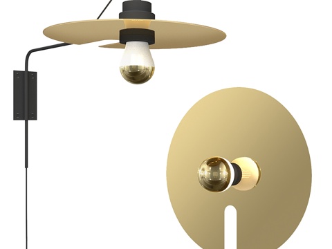  Wever &amp; Ducre Mirro 壁灯3d模型 