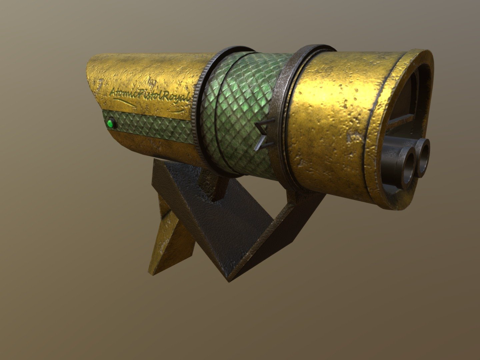  原子手枪3d模型 