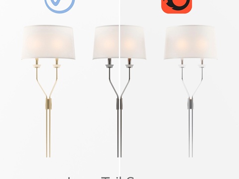  Lana Tail壁灯，Circa照明3d模型 