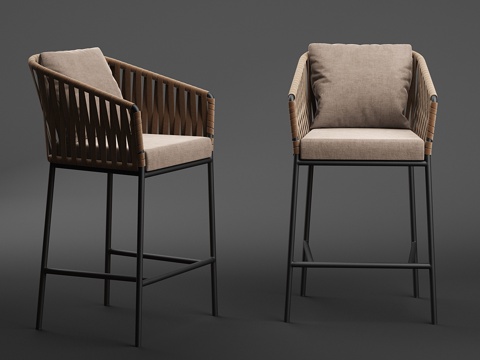  Kettal Bitta吧凳3d模型 