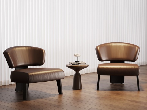 现代意式休闲椅su模型