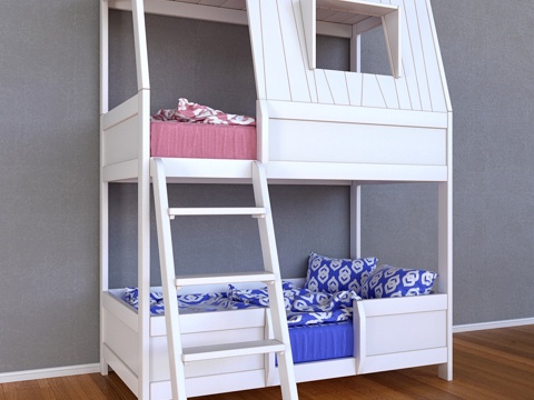  儿童床-293d模型 