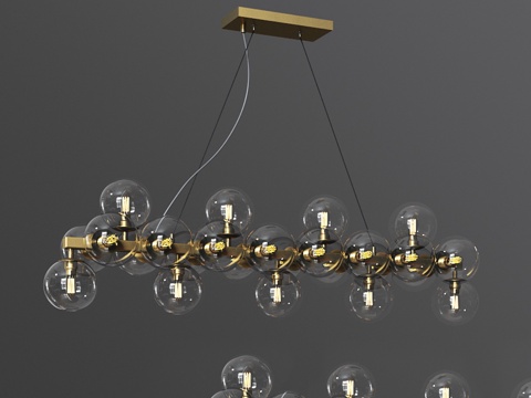  Maytoni直线吊灯达拉斯3d模型 