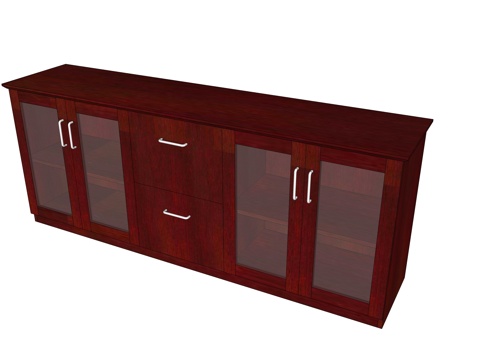  文件柜 办公家具su模型 