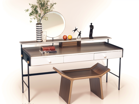 茶几沙发休闲椅摆件su模型