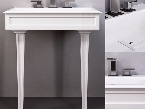  Gessi Eleganza 70台盆3d模型 