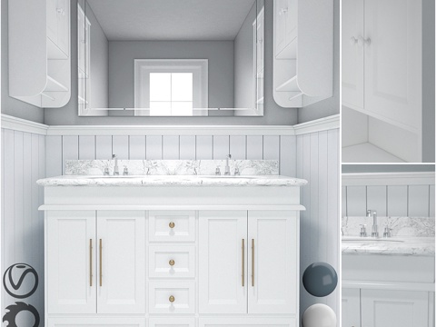  浴室家具 143d模型 