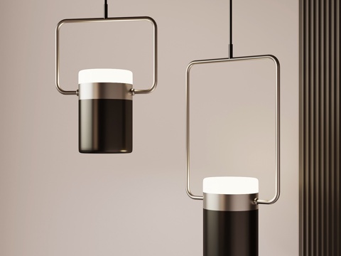 现代意式吊灯 鱼线吊灯su模型