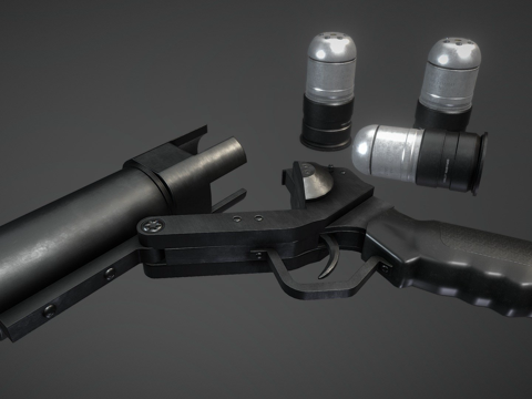  榴弹发射器3d模型 
