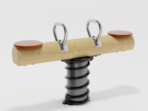  KOMPAN. 双弹簧秋千3d模型 